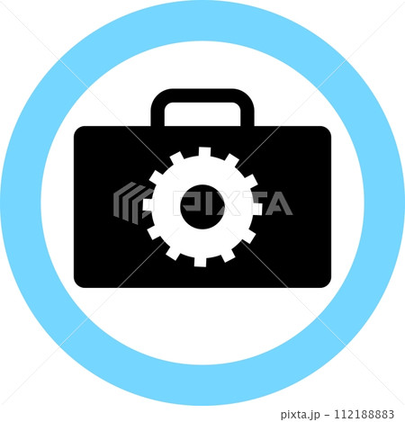 Silhouette of Repair Kit Icon in Flat Style. Vector Illustration. 112188883