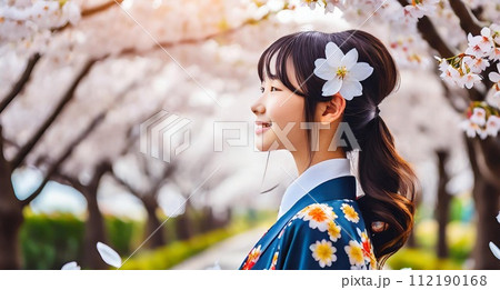 桜 オファー 花びら 着物