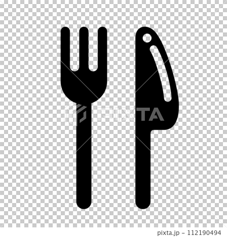 knife fork icon knife fork icon 112190494