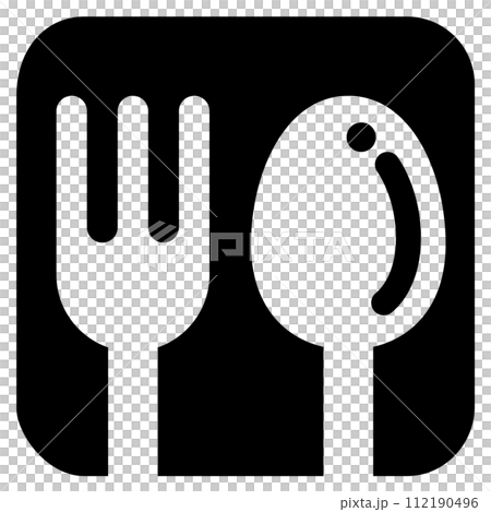 fork spoon icon fork spoon icon 112190496
