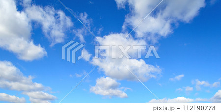 Blue sky background with white clouds Blue sky background with white clouds 112190778