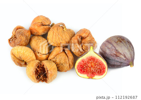 Figs isolated on white. Collage. 112192687