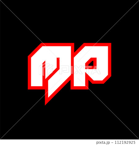 MP logo design, initial MP letter design with sci-fi style. MP logo for game, esport, Technology, Digital, Community or Business. M P sport modern Italic alphabet font. Typography urban style fonts. 112192925