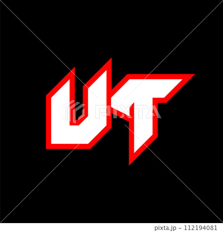 UT logo design, initial UT letter design with sci-fi style. UT logo for game, esport, Technology, Digital, Community or Business. U T sport modern Italic alphabet font. Typography urban style fonts. UT logo design, initial UT letter design with sci-fi style. UT logo for game, esport, Technology, Digital, Community or Business. U T sport modern Italic alphabet font. Typography urban style fonts. 112194081