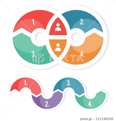 Set abstract circle bar chart diagram infographic elements concept with stage elements Set abstract circle bar chart diagram infographic elements concept with stage elements 112196209