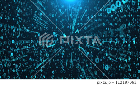 Abstract binary data 112197063