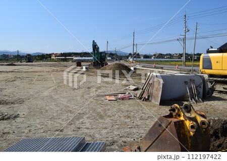 土木工事現場の風景 112197422