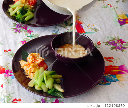 ヘルシーな台湾の朝食 112198870