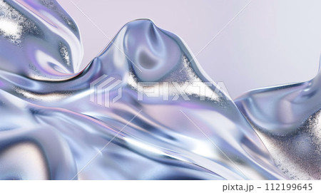 透明感と純粋な輝きを映すモダンな水の波背景 112199645