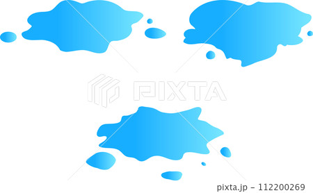 水滴・水のシミのイラストセット 112200269