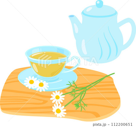 カモミールティーと花 カモミールティーと花 112200651