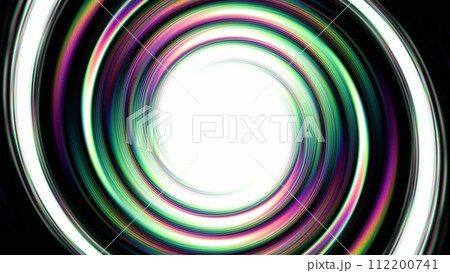 Abstract background colorful spiral hypnotic swirl 112200741