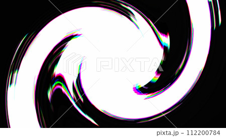Abstract background glitched spiral pixels swirl 112200784