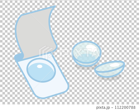 illustration of contact lenses illustration of contact lenses 112200788