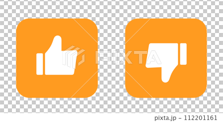 Simple orange good and bad marks 112201161