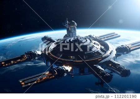 近未来の宇宙ステーション5 AI生成画像のイラスト素材 [112201190] - PIXTA