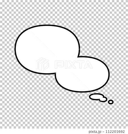 [Single item] Speech bubble - circle/double 112201692