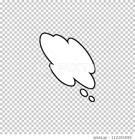 [Single Item] Speech Bubble - Cloud Shape/Vertical 112201693
