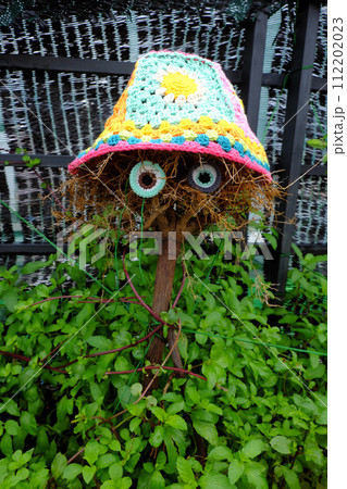 Funny scene at rooftop garden, bogey from nature, roots hair, cute eyes Funny scene at rooftop garden, bogey from nature, roots hair, cute eyes 112202023