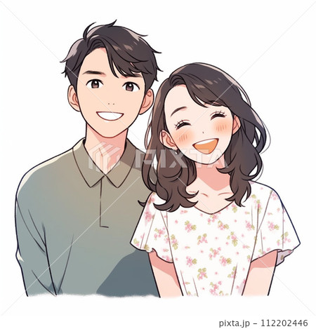 笑顔がすてきな仲良し夫婦 112202446