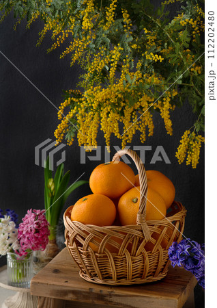 八朔と春の花 112202480