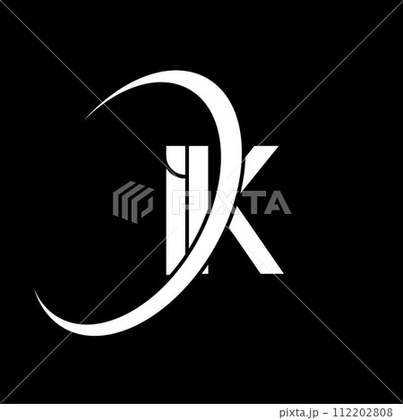 IK logo. I K design. White IK letter. IK/I K letter logo design. Initial letter IK linked circle uppercase monogram logo. IK logo. I K design. White IK letter. IK/I K letter logo design. Initial letter IK linked circle uppercase monogram logo. 112202808