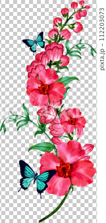 Bouquet flowers watercolor Bouquet flowers watercolor 112203073