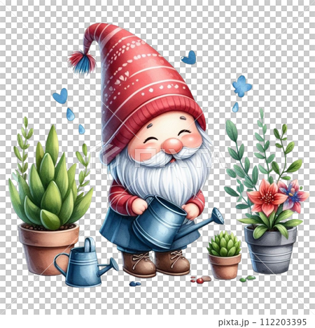 Gnome Cute Reduce water on plants Gnome Cute Reduce water on plants 112203395