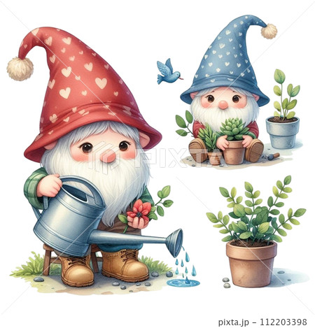 Gnome Cute Reduce water on plants 112203398