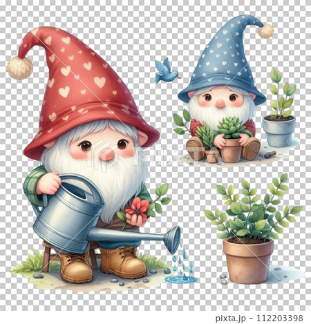 Gnome Cute Reduce water on plants 112203398