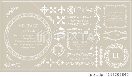 マンチックでゴージャスな大人かわいいアンティークフレーム 112203846