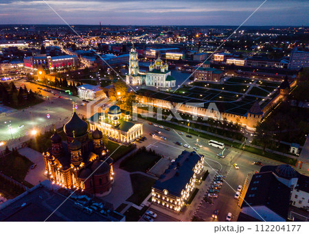 Tula Kremlin and Assumption Cathedral at night 112204177