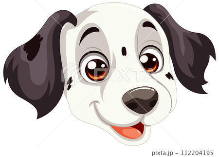 Happy Cartoon Dog Smiling Happy Cartoon Dog Smiling 112204195