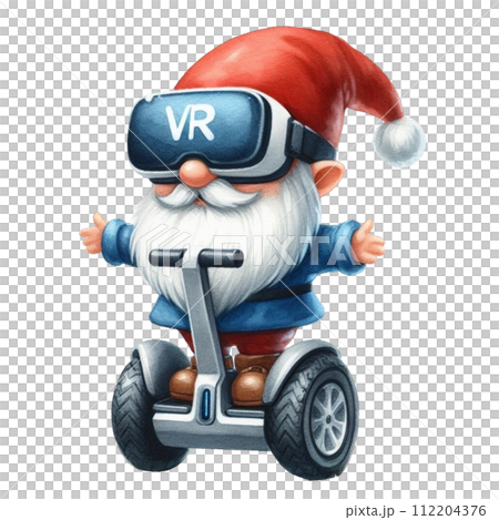 Gnome cute stand on segway 112204376