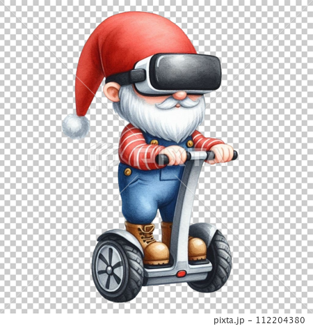 Gnome cute stand on segway 112204380