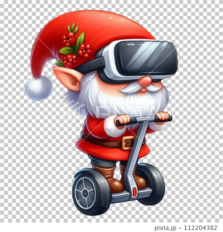 Gnome cute stand on segway 112204382