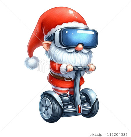 Gnome cute stand on segway 112204385