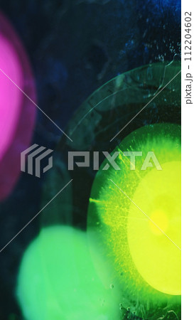 Ink splash water paint blob color oil bubbles Ink splash water paint blob color oil bubbles 112204602