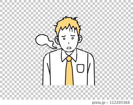 年輕上班族感到震驚和茫然的插圖 112205368