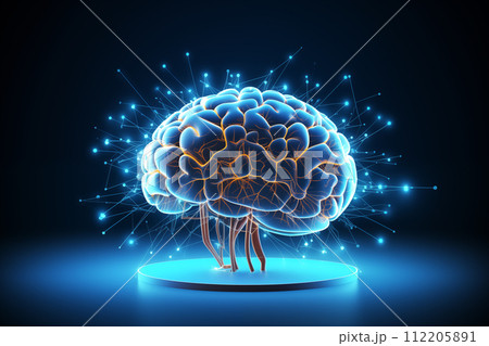 Digital brain. Science and Technology concept. Concept of human intelligence. By generative Ai Digital brain. Science and Technology concept. Concept of human intelligence. By generative Ai 112205891
