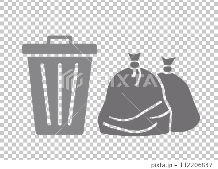 垃圾袋垃圾圖標 垃圾袋垃圾圖標 112206837