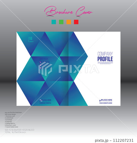brochure cover design for corporate and any use 112207231
