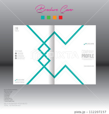 brochure cover design for corporate and any use 112207237