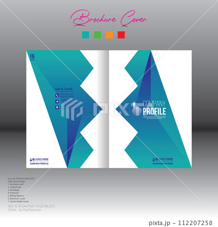 brochure cover design for corporate and any use 112207258