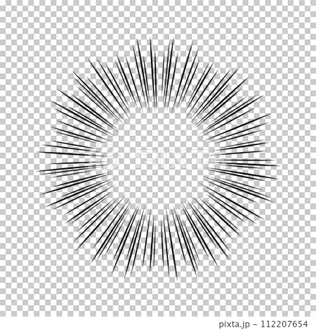 【単品】漫画のモノローグ・集中線・効果線の吹き出し - 丸・正円 【単品】漫画のモノローグ・集中線・効果線の吹き出し - 丸・正円 112207654