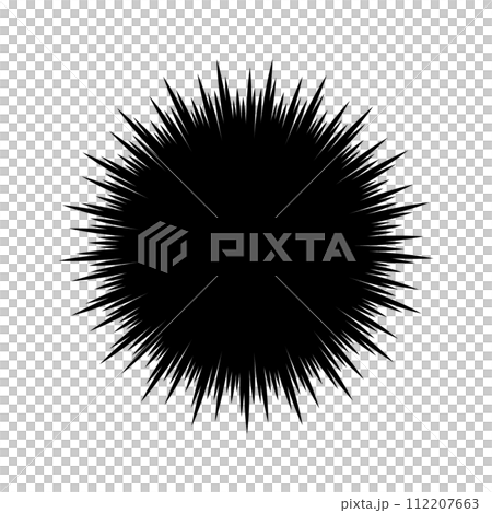 [Single item] Manga monologue/concentrated line/effect line speech bubble - circle/perfect circle 112207663