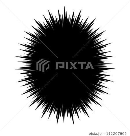 【単品】漫画のモノローグ・集中線・効果線の吹き出し - 丸・楕円・長丸 112207665