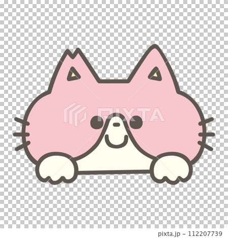 ひょっこり顔を出すカワイイさくら猫・オス 112207739