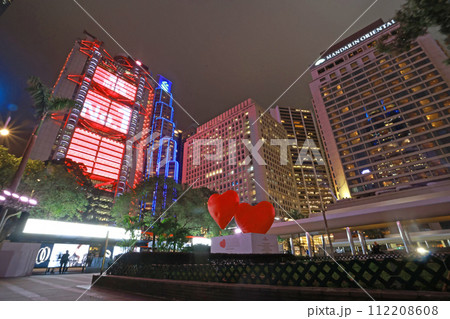 double hearts in Central, Hong Kong double hearts in Central, Hong Kong 112208608