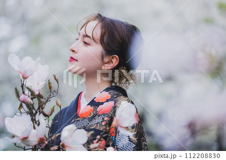 着物 袴 桜 着物 袴 桜 112208830